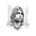 Kurt cobain tattoo design idea
