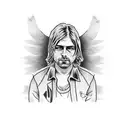 Kurt cobain tattoo design idea