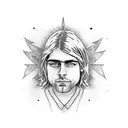Kurt cobain tattoo design idea