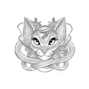 A captivating sketch-style tattoo featuring Disney princesses intertwined with symbolic motifs that represent your occupation and favorite things. tattoo design idea