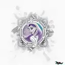 A creative tattoo design combining the Disney princesses with symbols that represent your favorite things. tattoo design idea