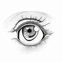 eye with clock tattoo design idea