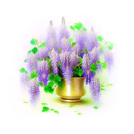 a bouquet of the following flowers: wisteria, violet, ivy, rose, poppy, morning glory, carnation, daisy tattoo design idea