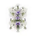 forearm sleeve with only these flowers: wisteria, poppy, morning glory, carnation, ivy, daisy, rose, violet, cornelia tattoo design idea