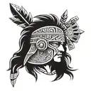 aztec warrior tattoo design idea