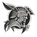 aztec warrior tattoo design idea