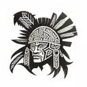 aztec warrior tattoo design idea