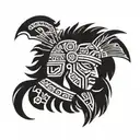 aztec warrior tattoo design idea