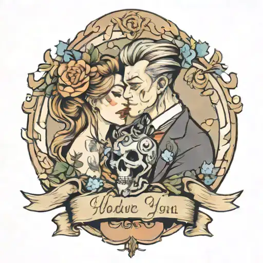 who loves you alicia you do papa Phil tattoo design idea