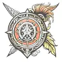 Spartan Shield tattoo design idea