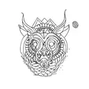 444 tattoo design idea