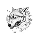 werewolf ripping out a succubus' throat tattoo design idea