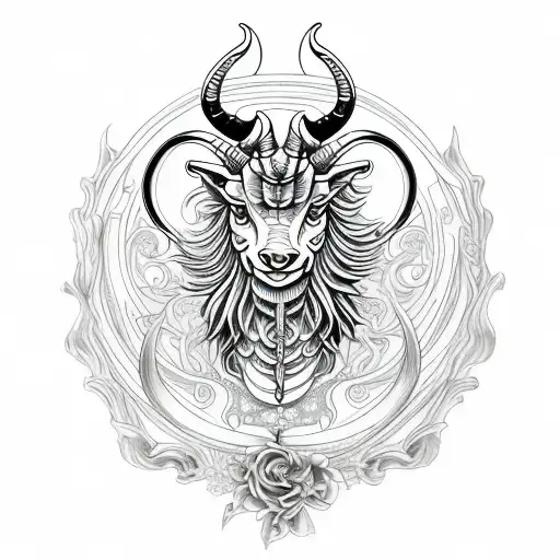 Capricorn  tattoo design idea