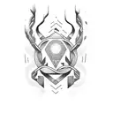 A phrase written in a flowing script font tattoo design idea