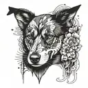 tatuaje para hombre de un perro con otros elementos que permitan verse imponente  tattoo design idea