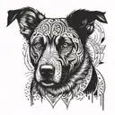 tatuaje para hombre de un perro con otros elementos que permitan verse imponente  tattoo design idea