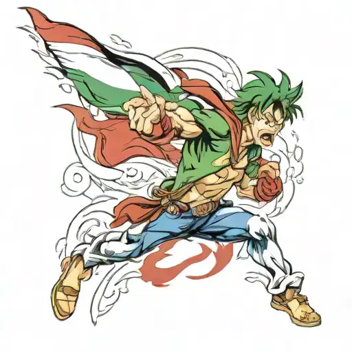 Italian flag ripping tattoo design idea