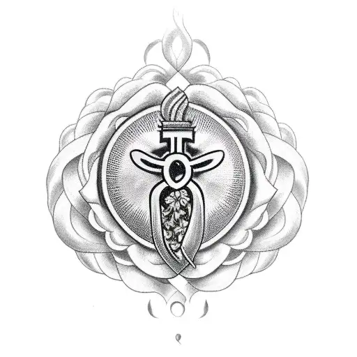 Sacred Heart tattoo design idea