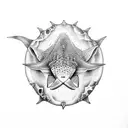 stingray whale shark tattoo design idea