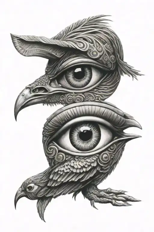 horus eye tattoo design idea