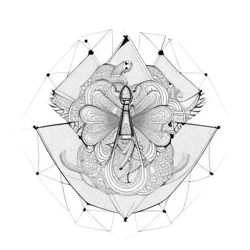 badminton shuttlecock  tattoo design idea