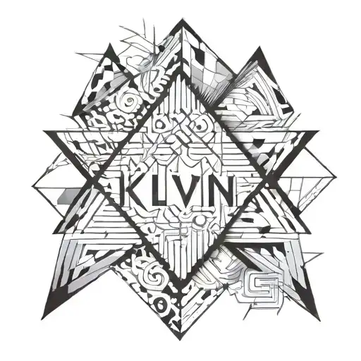 Name "Kelvin" tattoo design idea