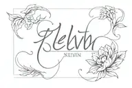 Name "Kelvin" tattoo design idea