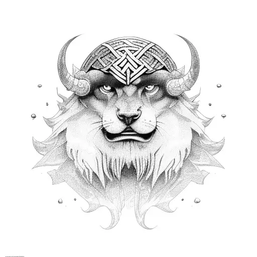 norse ragnarok  tattoo design idea