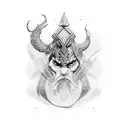 norse ragnarok  tattoo design idea