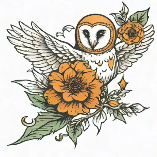 John 13:7 with barn owl tattoo design idea