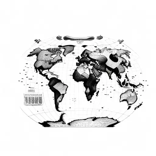 hungary map tattoo design idea