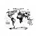 hungary map tattoo design idea