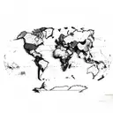 hungary map tattoo design idea