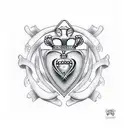 Claddagh tattoo design idea