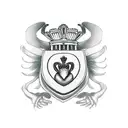 Claddagh tattoo design idea