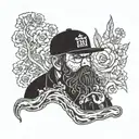 the dirt man tattoo design idea