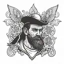 the dirt man tattoo design idea