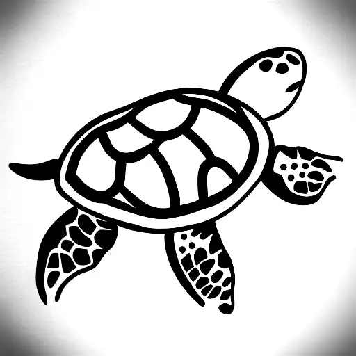Turtle tattoo design idea