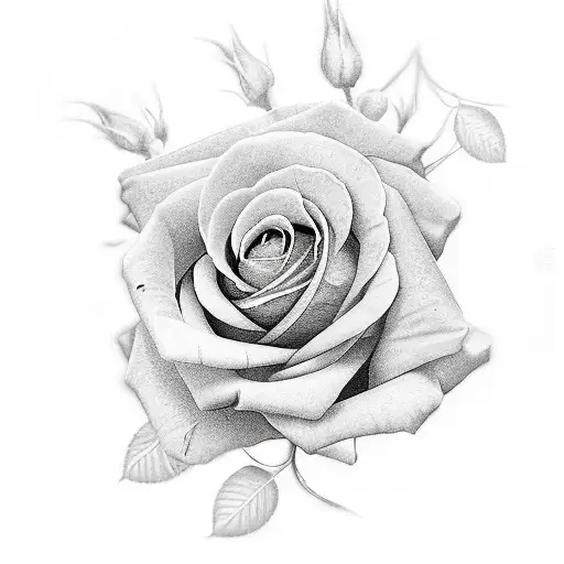 multiple roses tattoo design idea