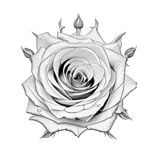 bulk of roses tattoo design idea