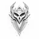 dagger in heart tattoo design idea