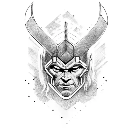 thor tattoo design idea