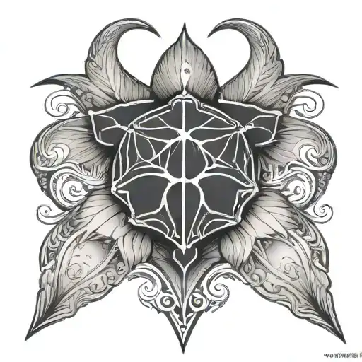 Yamas with a sand dollar tattoo design idea
