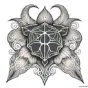 Yamas with a sand dollar tattoo design idea
