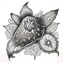 Yamas with a sand dollar tattoo design idea
