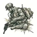 templier et commando medic performing tattoo design idea
