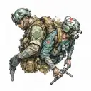templier et commando medic performing tattoo design idea