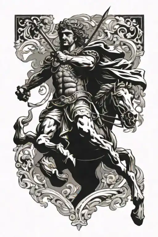 alexander the great tattoo design idea