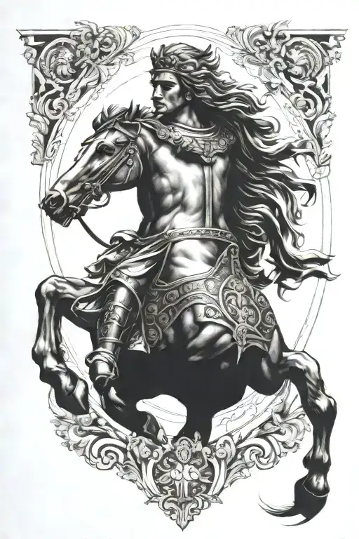 alexander the great tattoo design idea