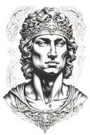 alexander the great tattoo design idea